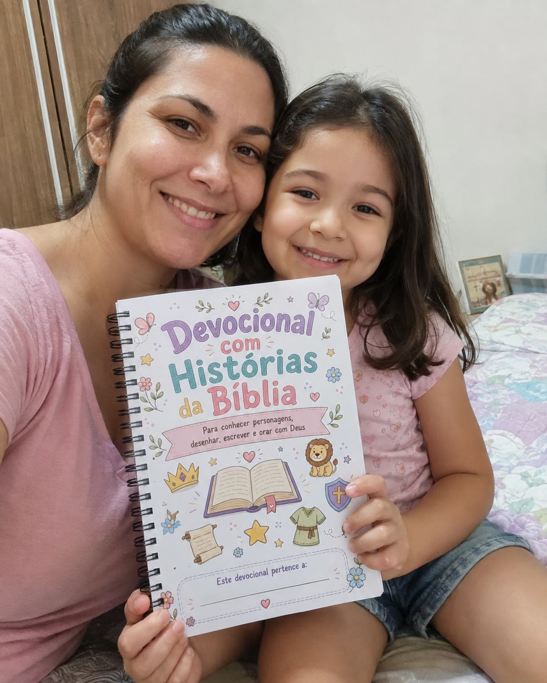 Criança fazendo a Jornada Devocional